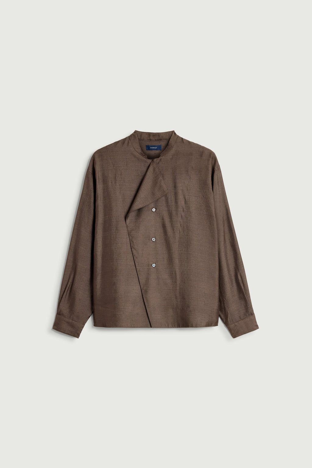 Blouse en lin et soie