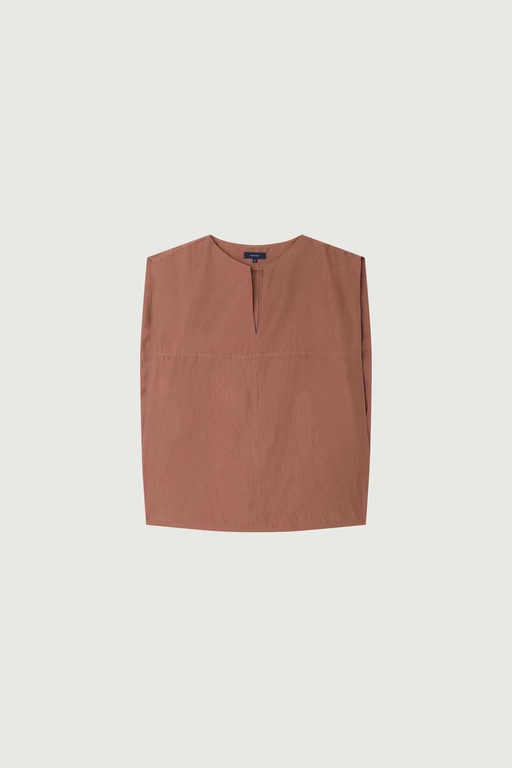 Top sans manches en popeline