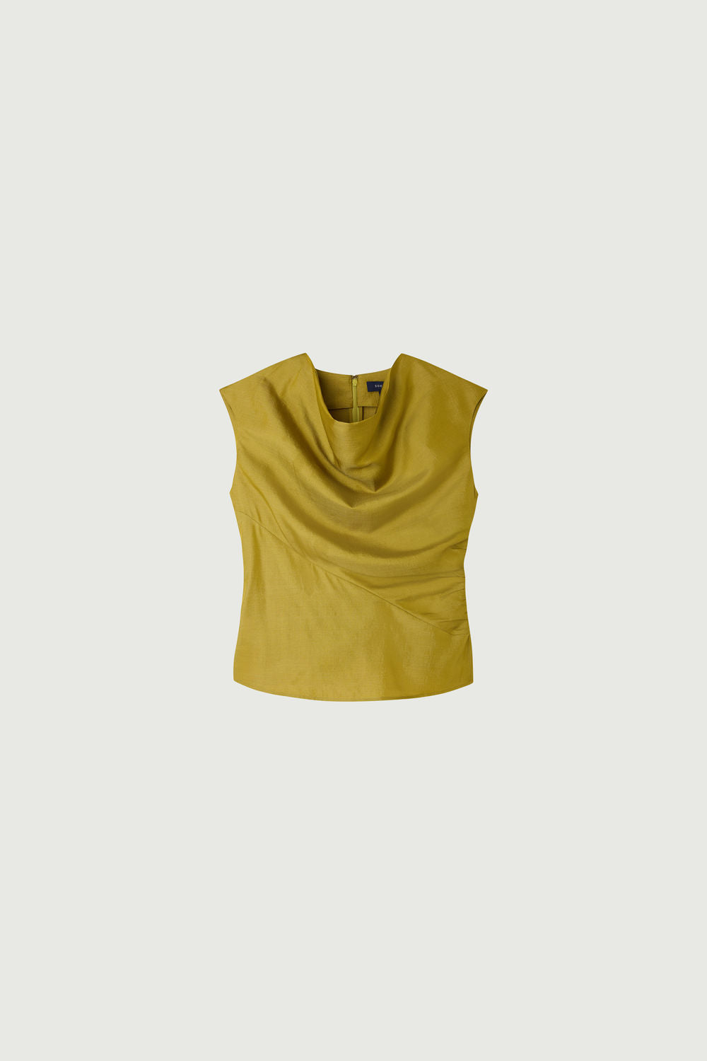 Blouse en soie drapée
