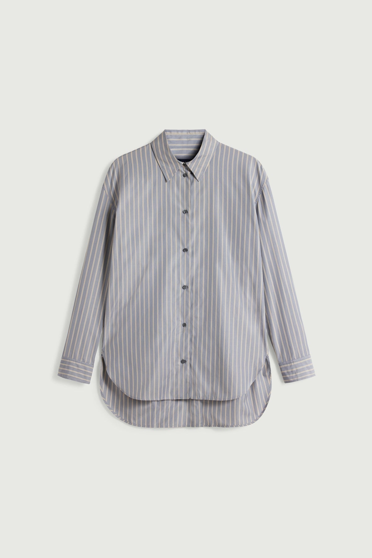 Chemise oversize en popeline glacée