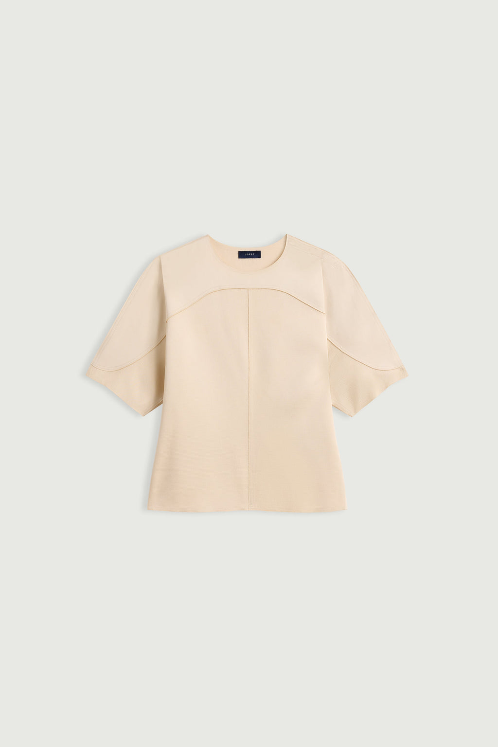 Haut en satin double face