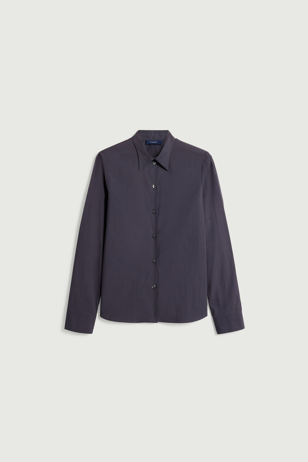 Chemise cintrée en popeline de coton