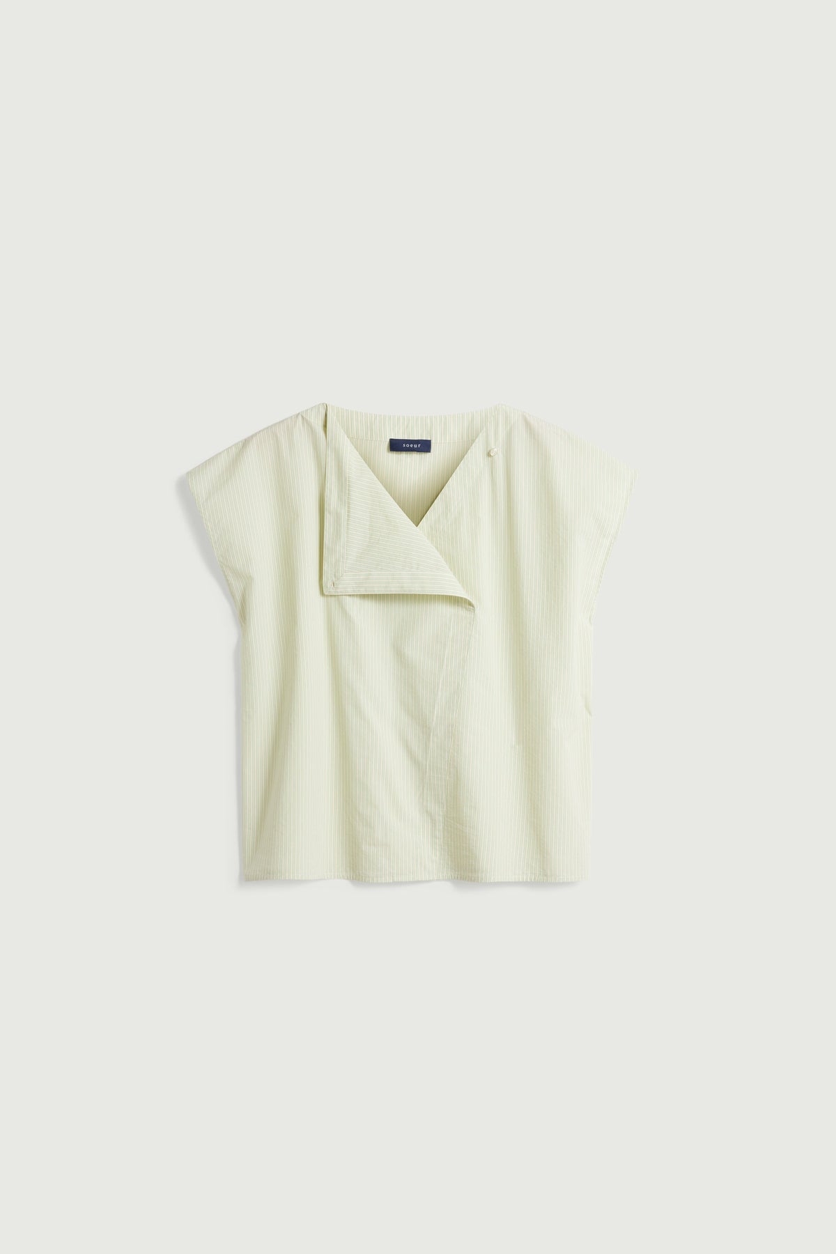 Blouse sans manches à rayures