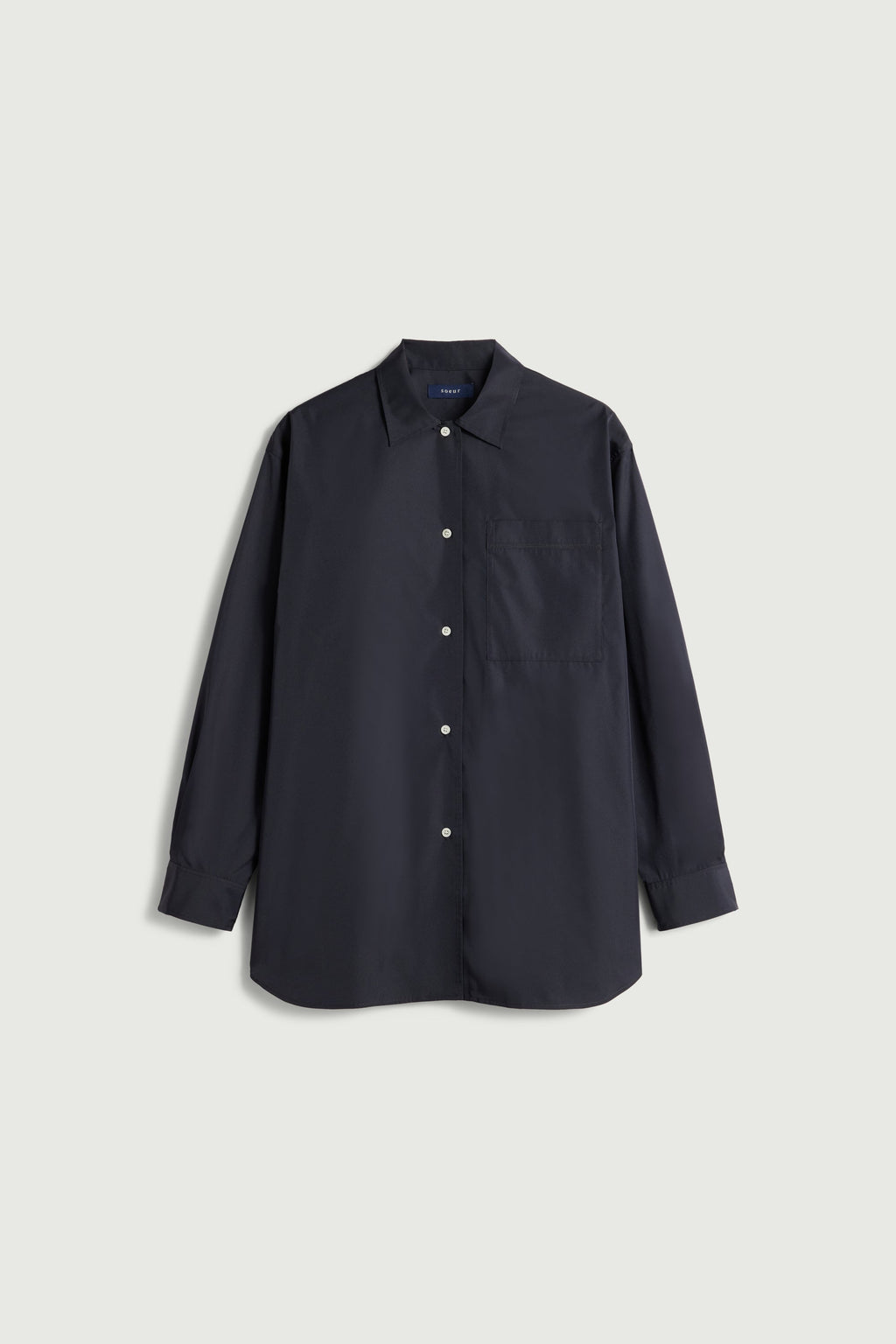 Chemise oversize en taffetas