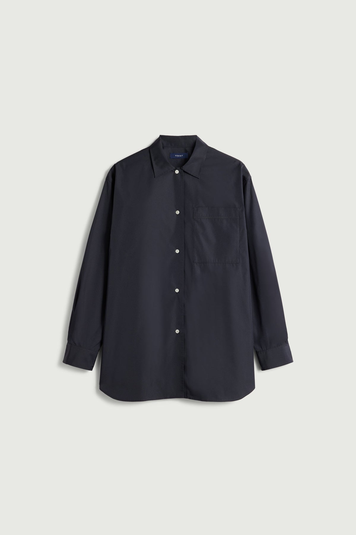 Chemise oversize en taffetas