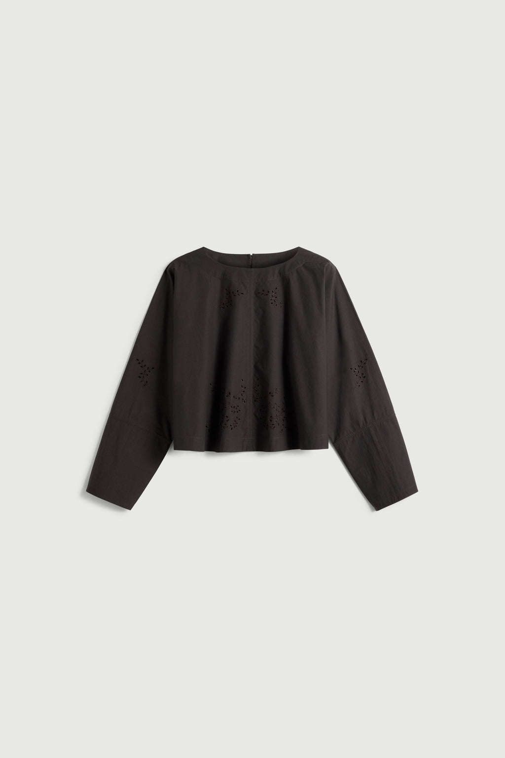 Blouse en coton brodée