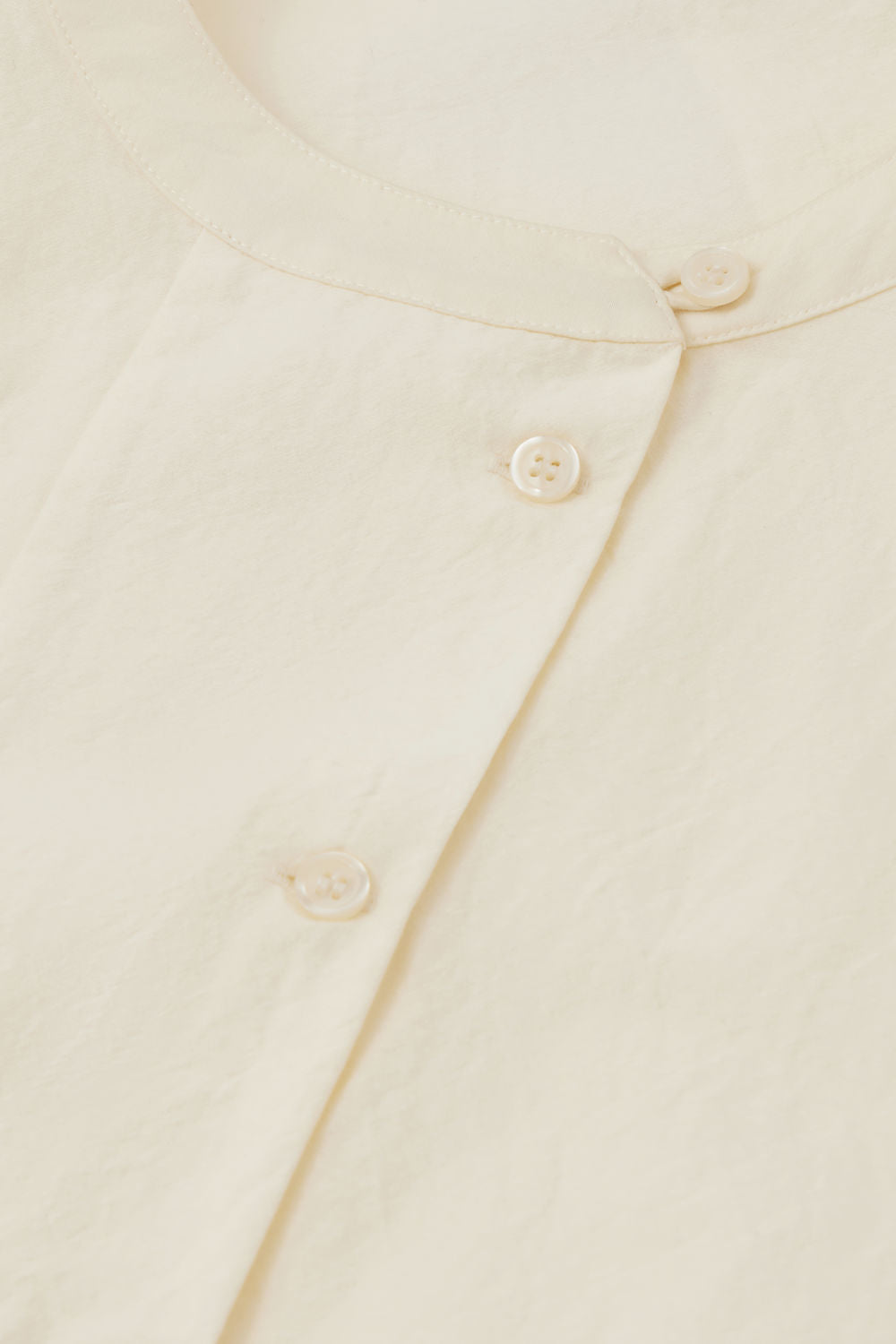 Blouse en popeline froissée
