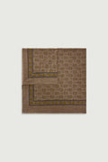 Foulard imprimé en twill de laine