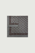 Foulard imprimé en twill de laine