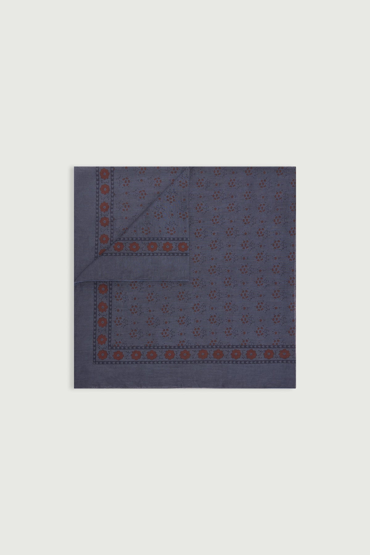 Foulard imprimé en voile de coton