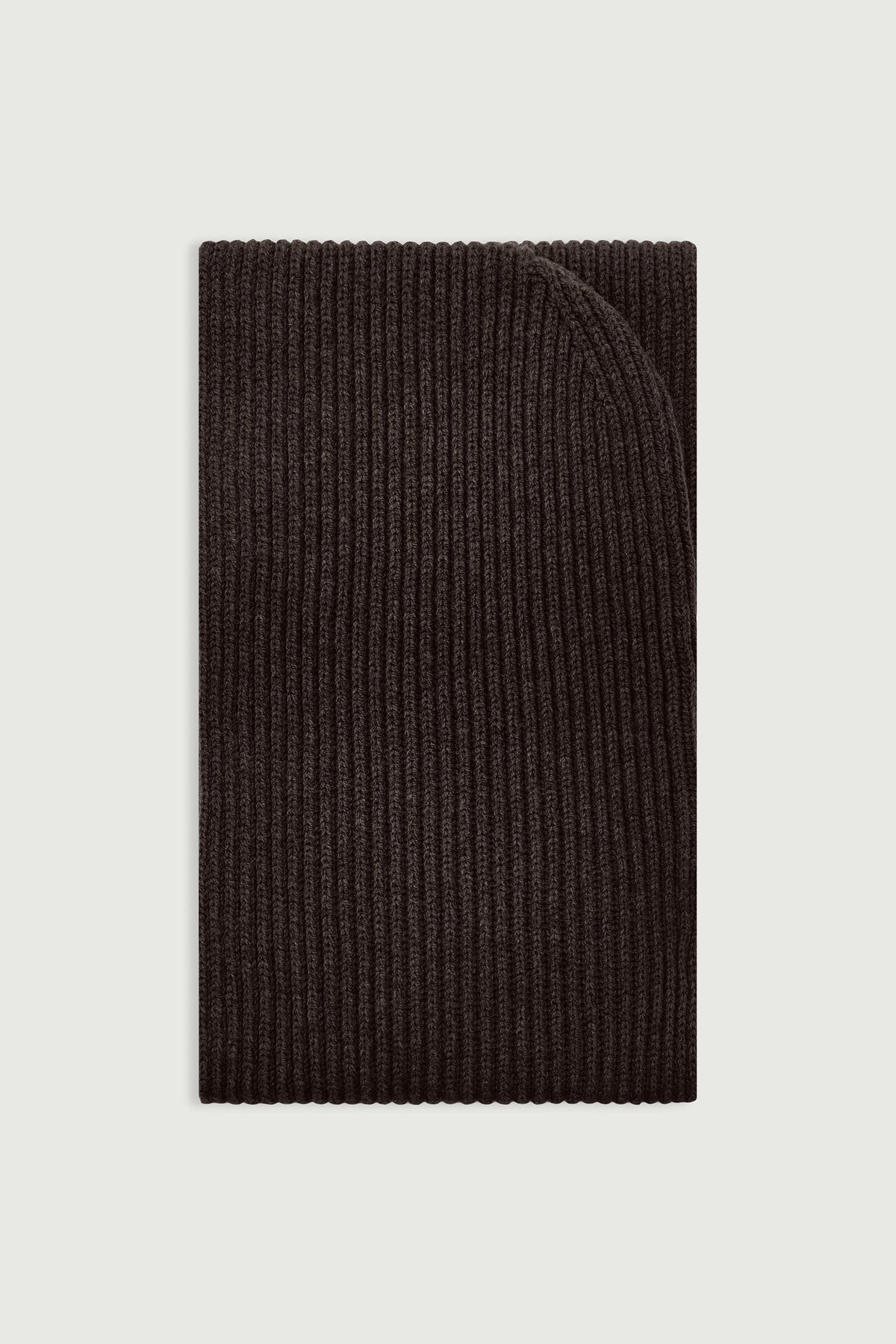 Écharpe capuche en côtes anglaises