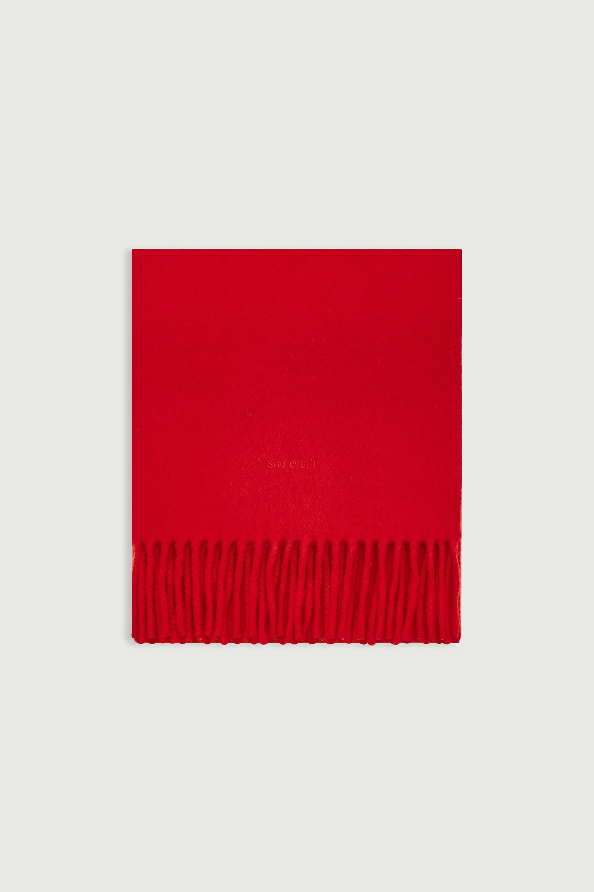 Écharpe à franges en laine