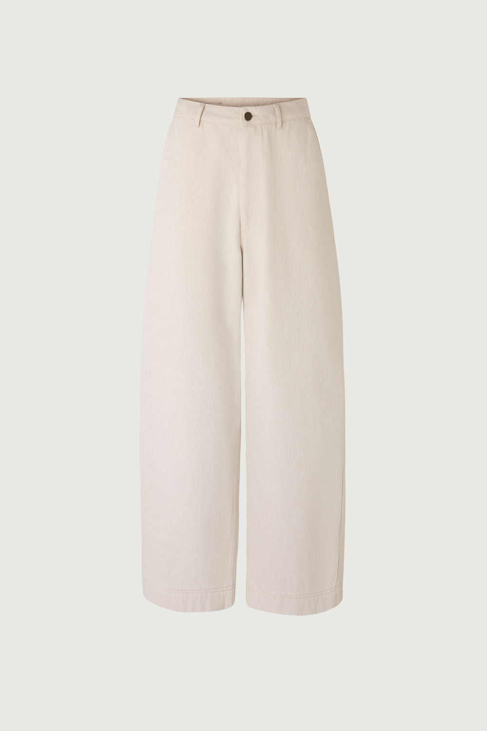 Pantalon coupe large et incurvée en denim