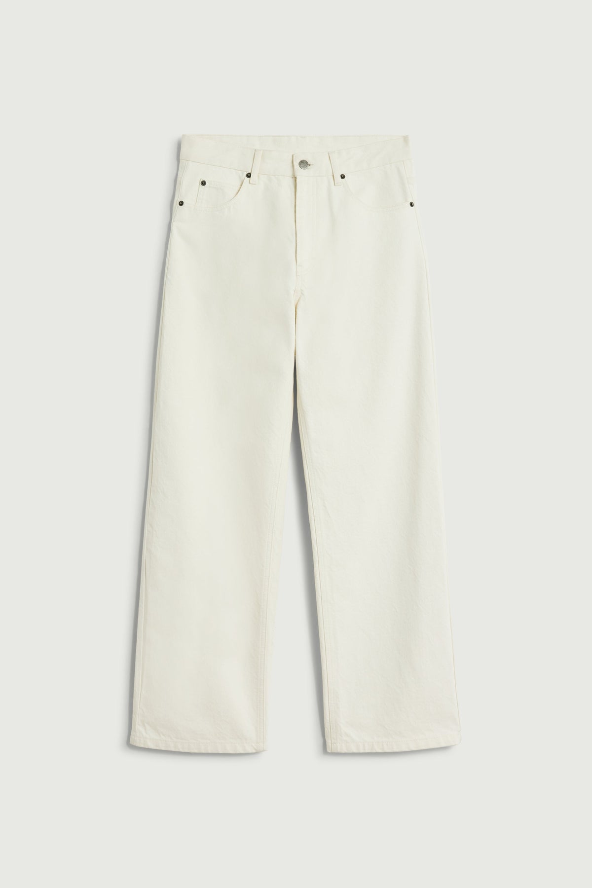 Jean droit en denim gaufré