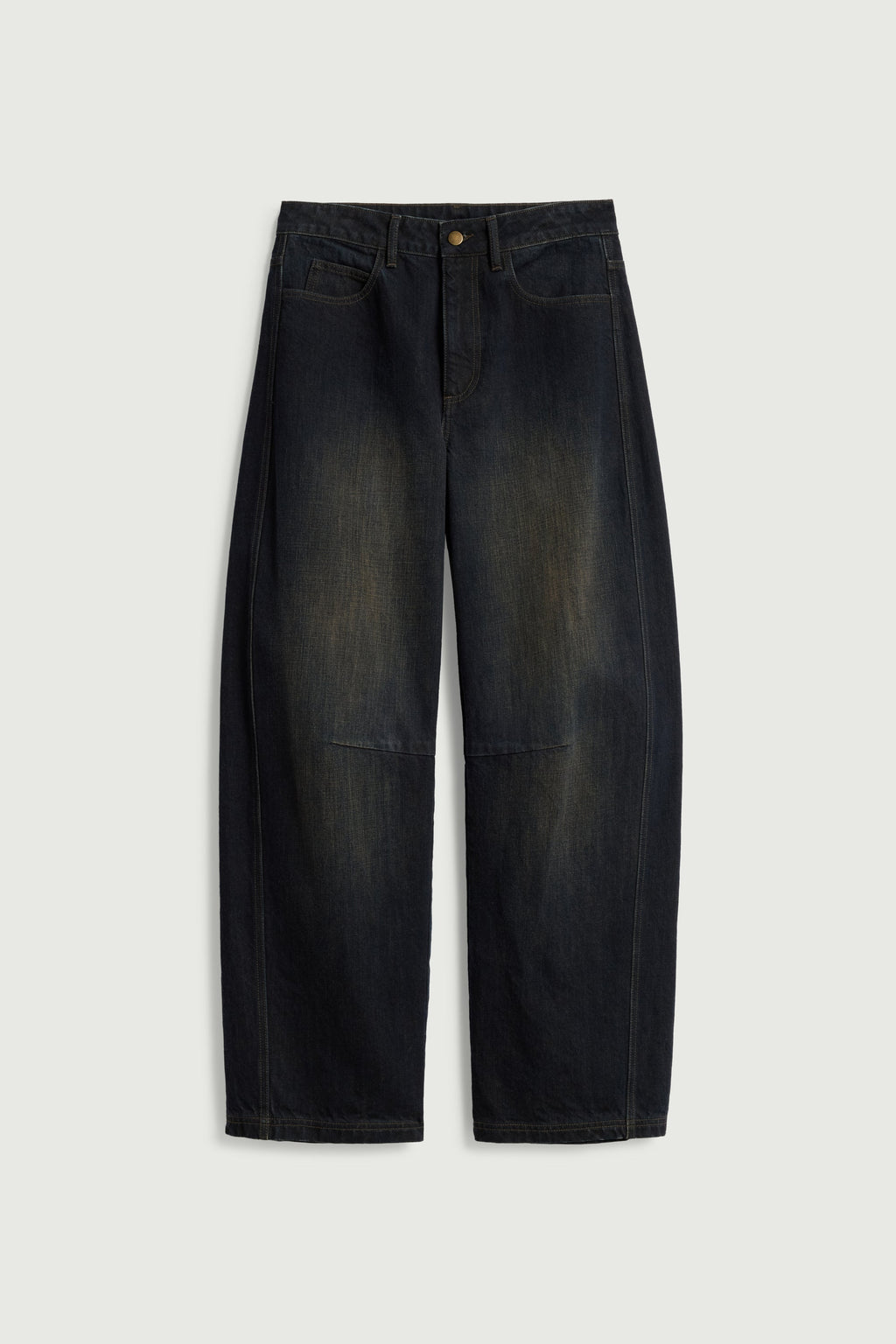 Jean coupe barrel en denim