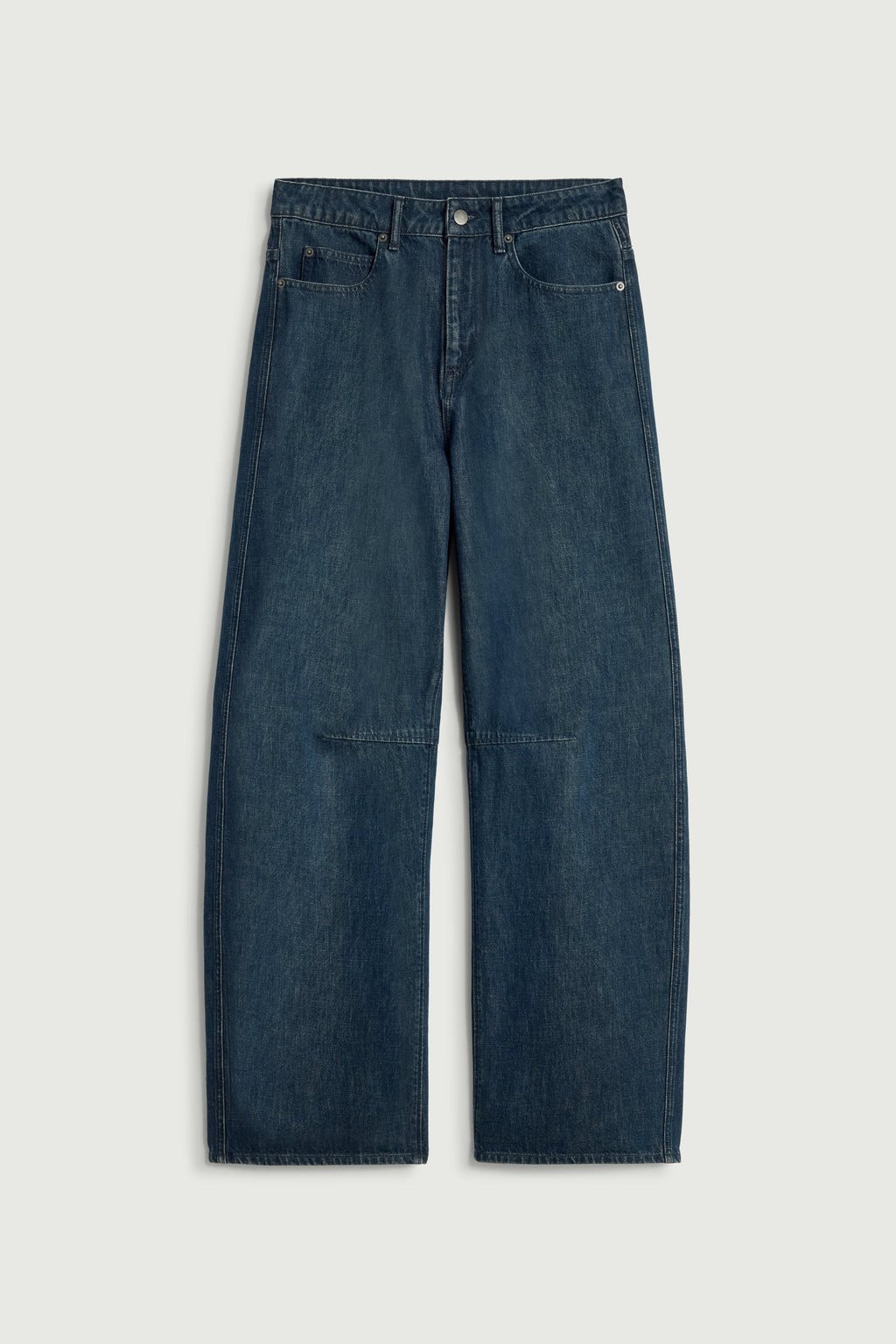 Jean coupe barrel en denim