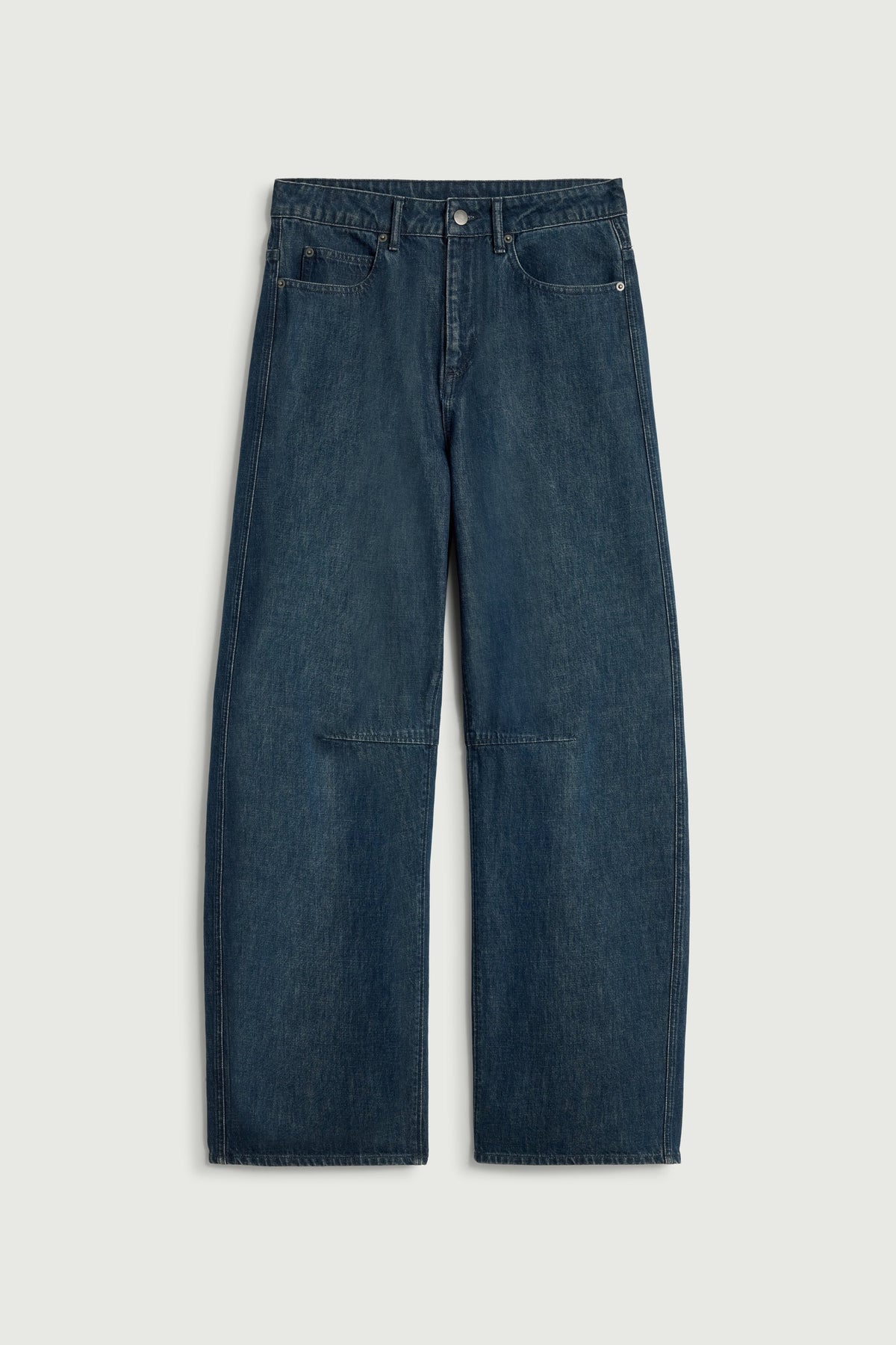 Jean coupe barrel en denim