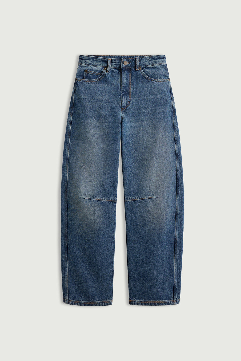 Jean coupe barrel en denim