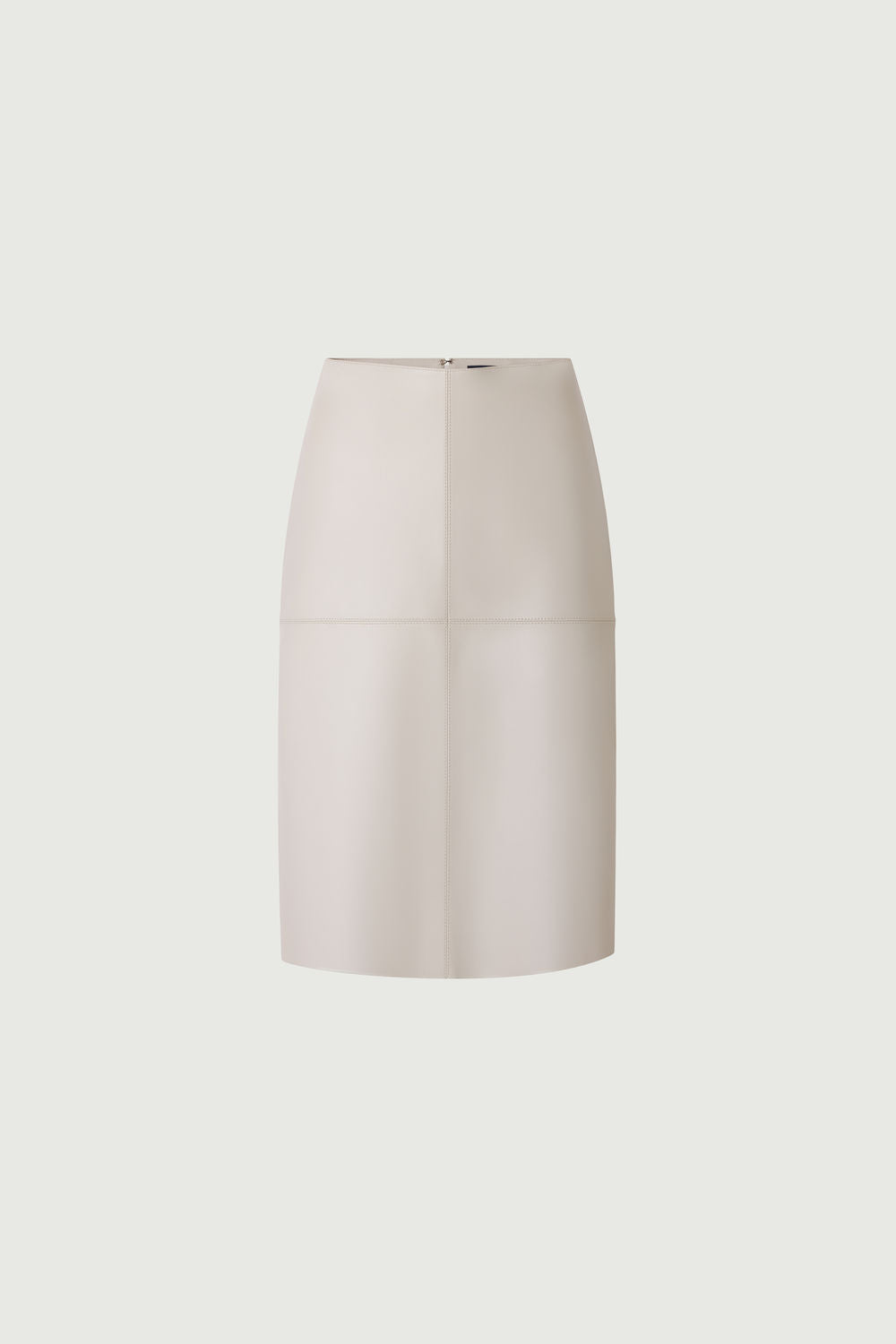 Jupe au genou en cuir souple