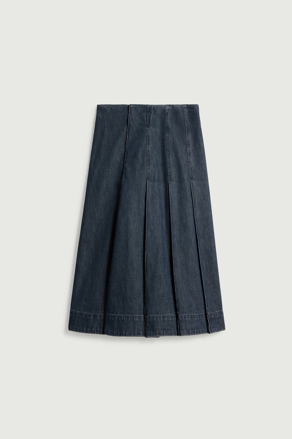 Jupe plissée en denim