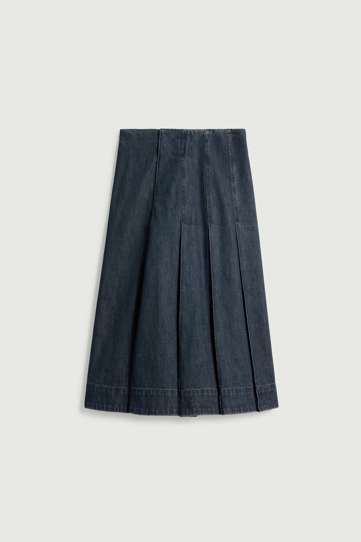 Jupe plissée en denim