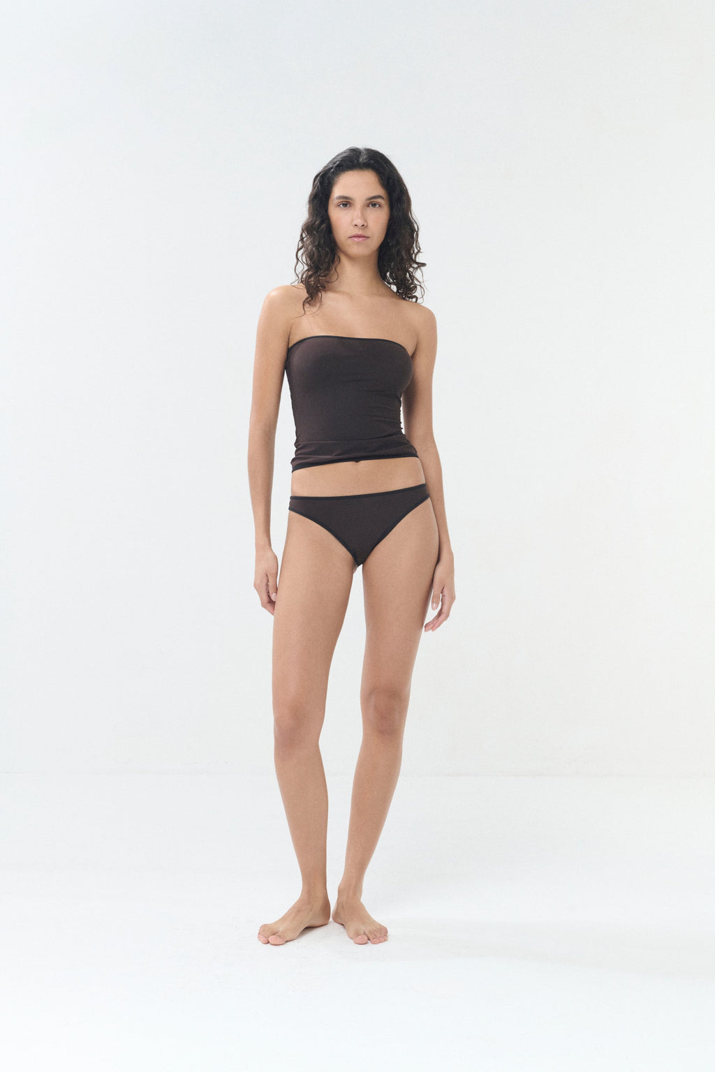 Haut de maillot bicolore réversible