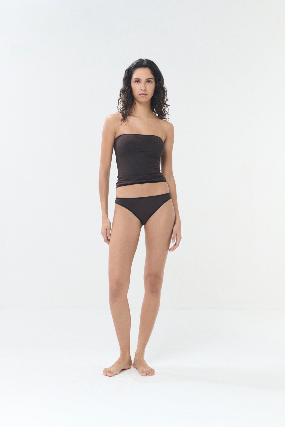 Haut de maillot bicolore réversible