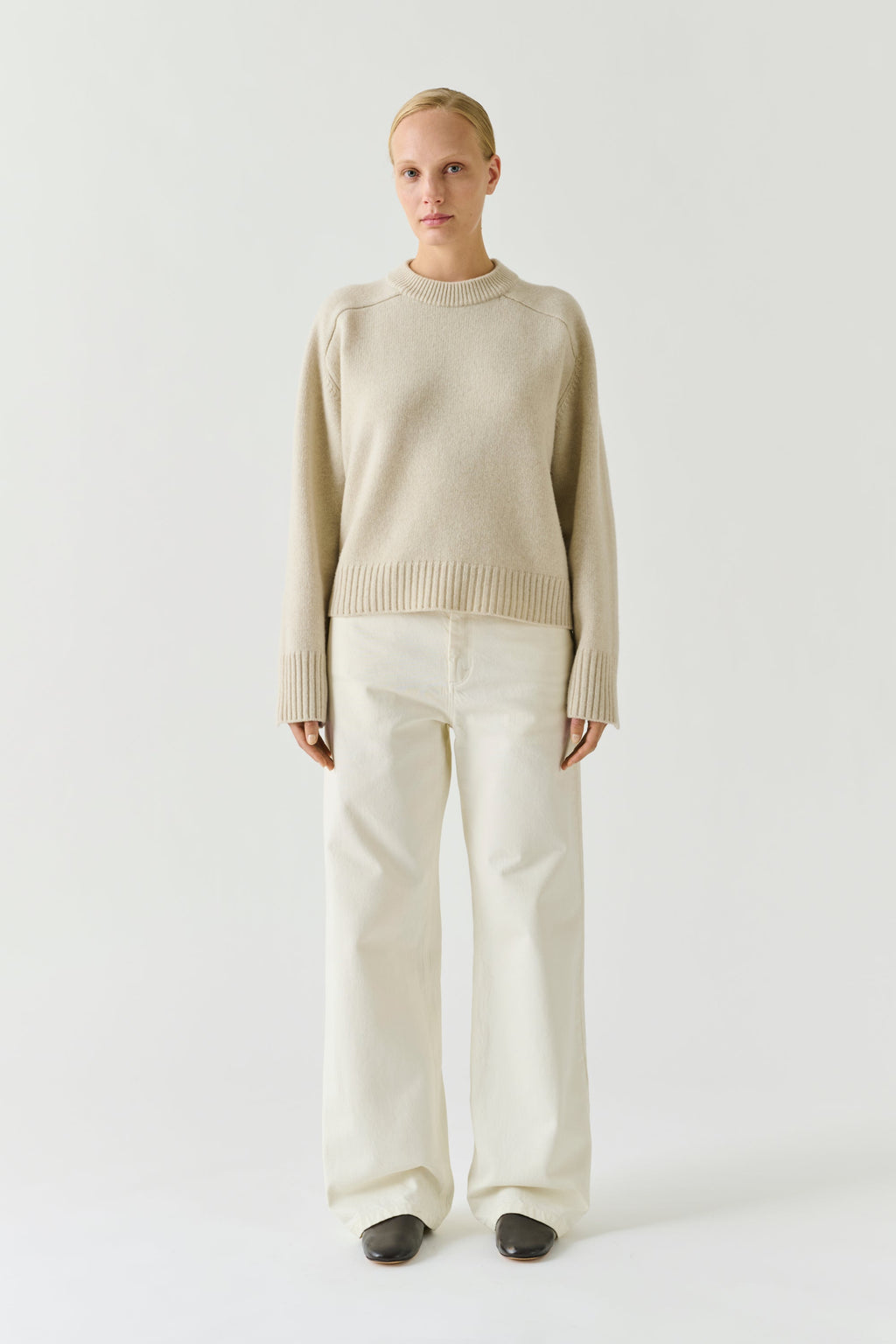 Pull boxy à poignets fendus