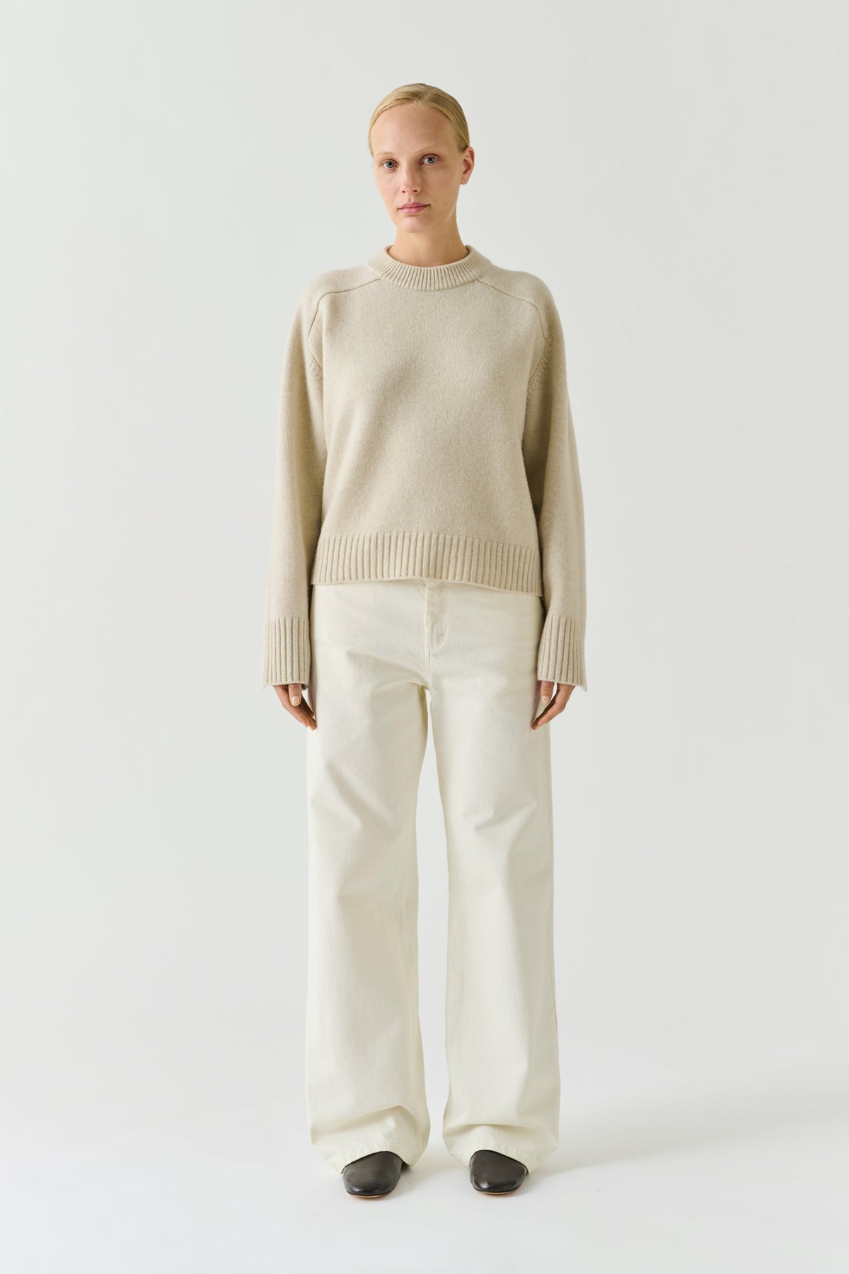 Pull boxy à poignets fendus