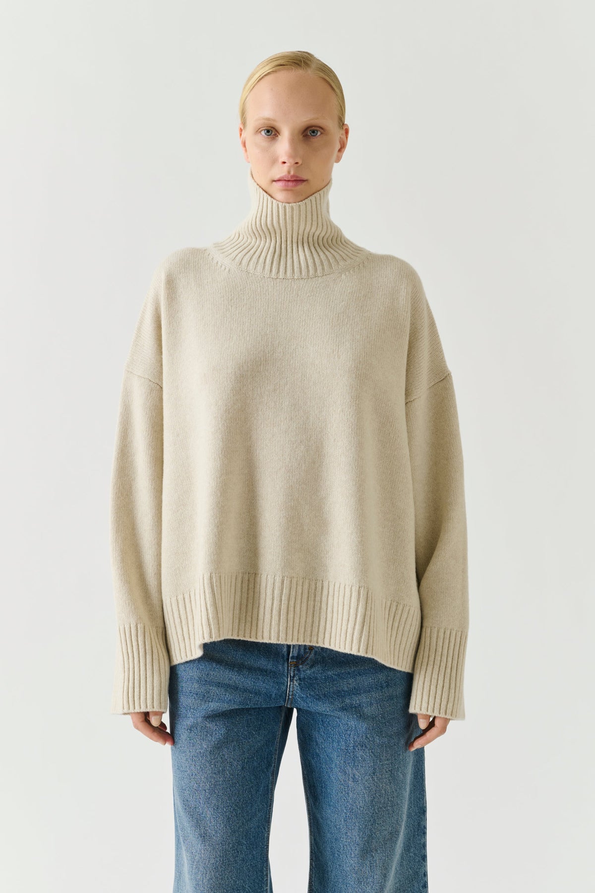 Col roulé oversize