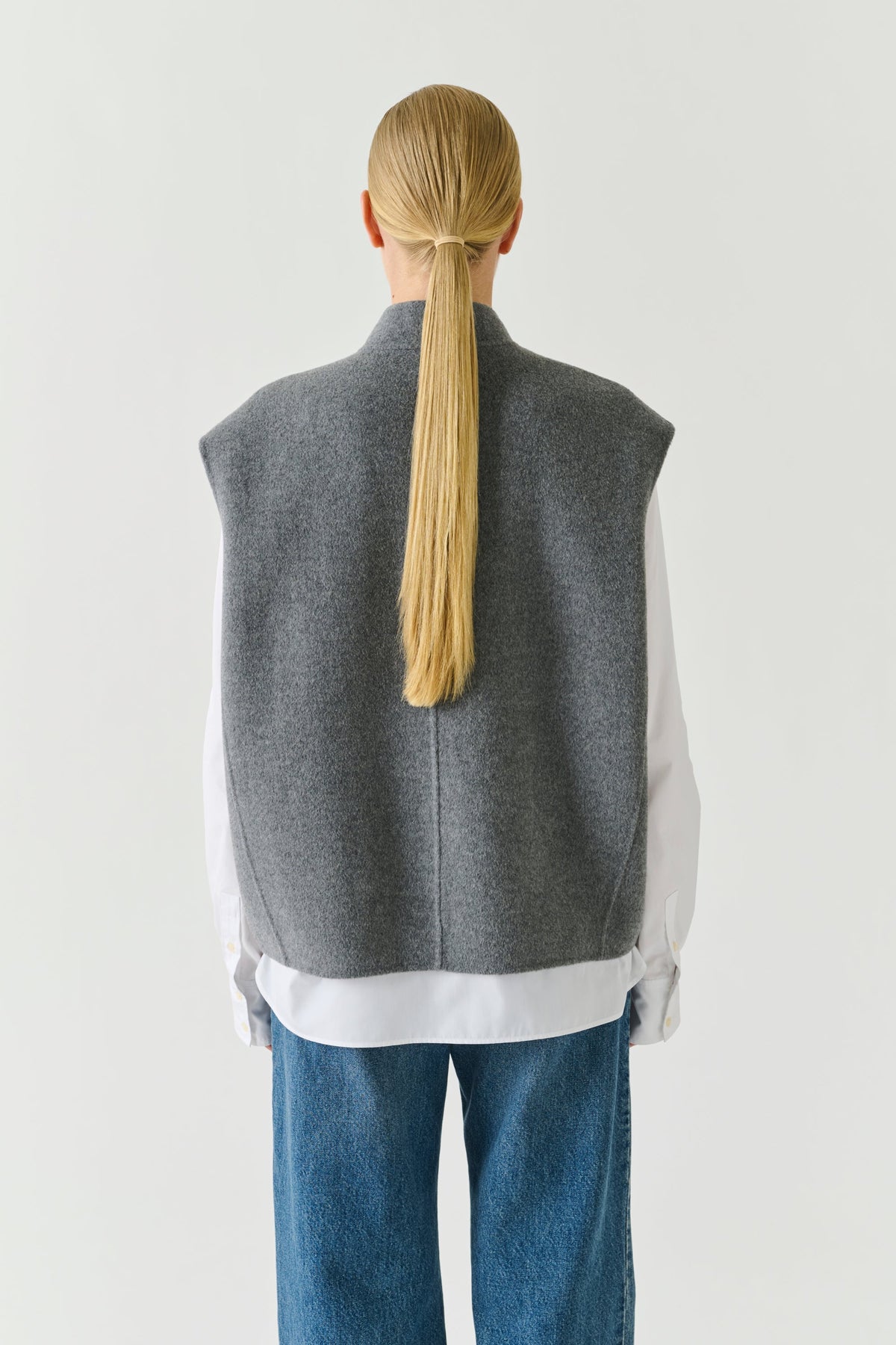 Blouson en laine double face