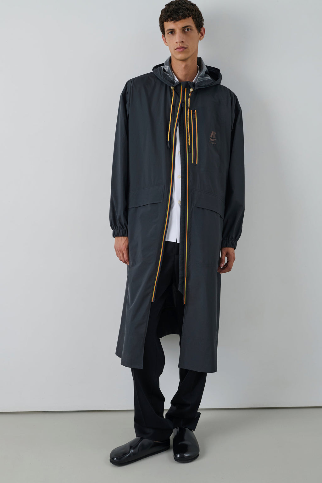 Trench en tissu technique déperlant