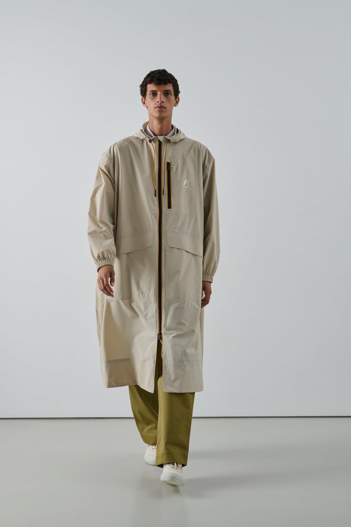 Trench en tissu technique déperlant