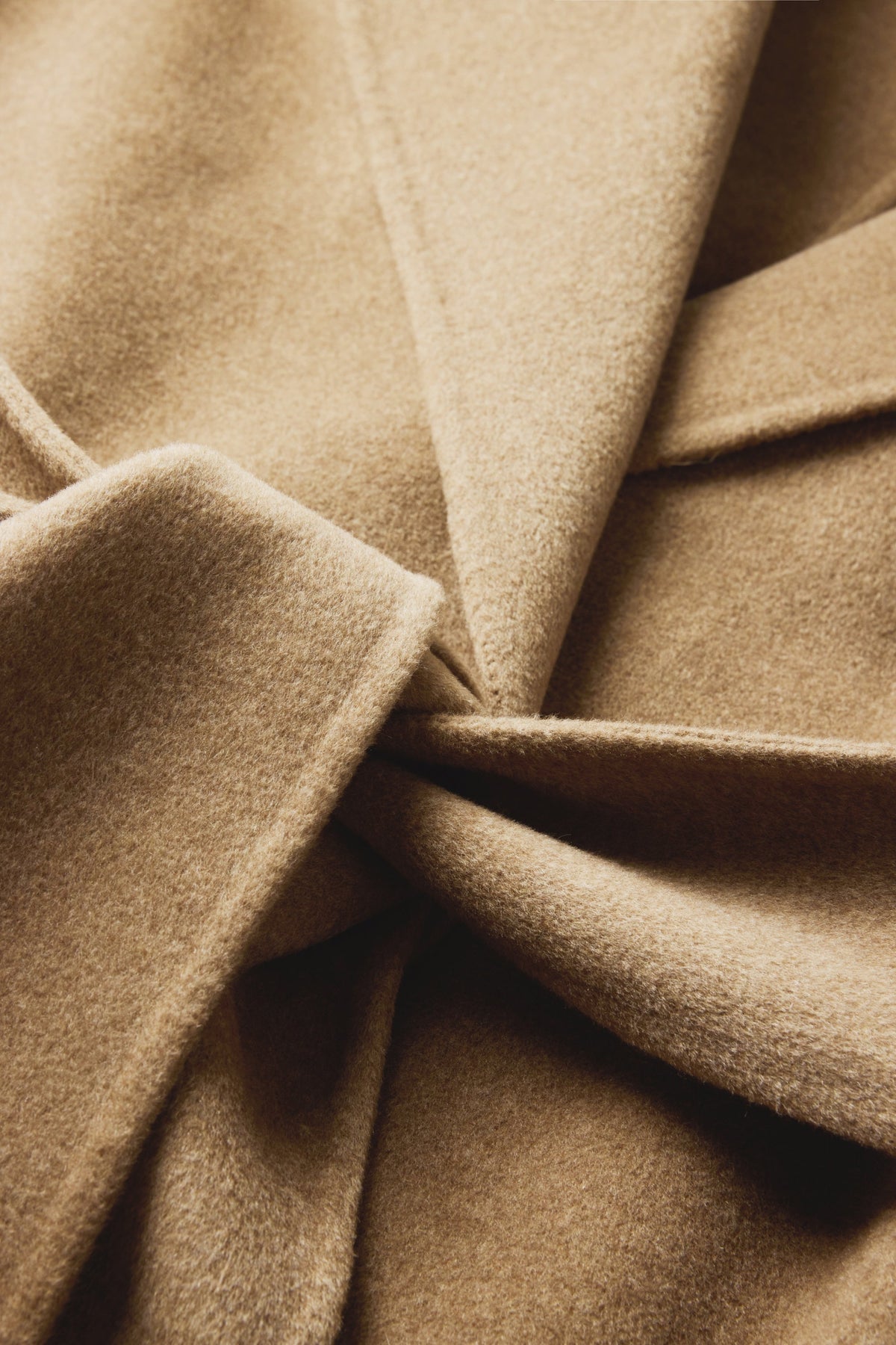 Manteau boxy en laine double face