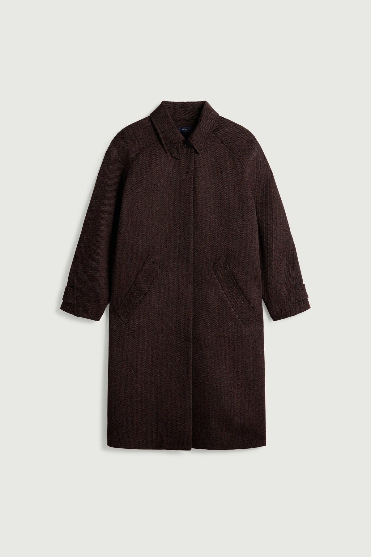 Manteau raglan en laine whipcord