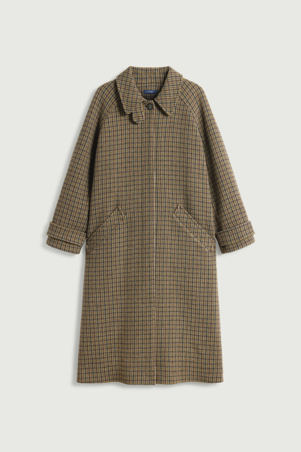 Manteau raglan en double tweed