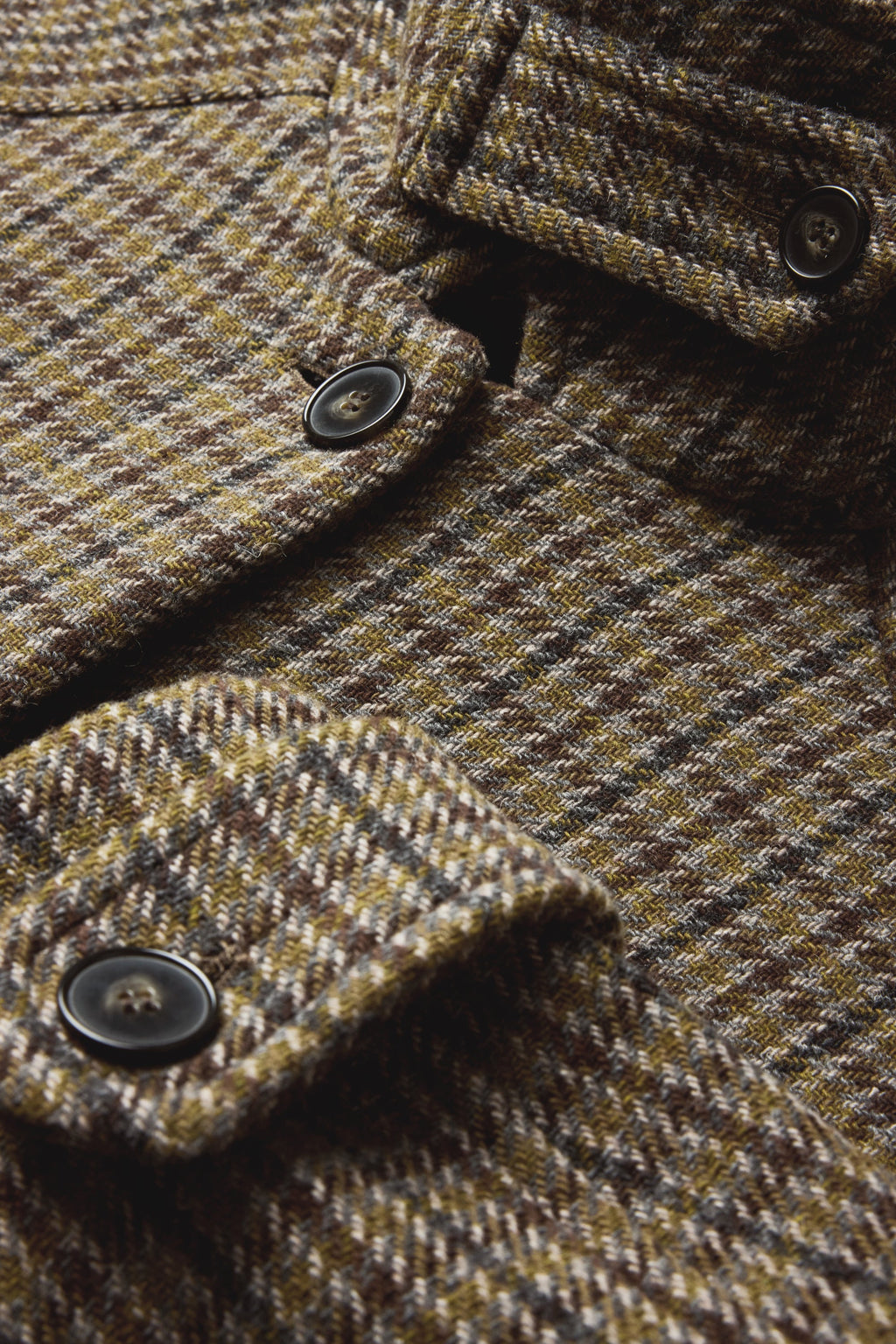 Manteau raglan en laine pied-de-poule
