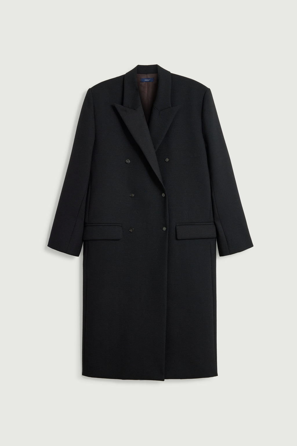 Manteau d'homme oversize croisé