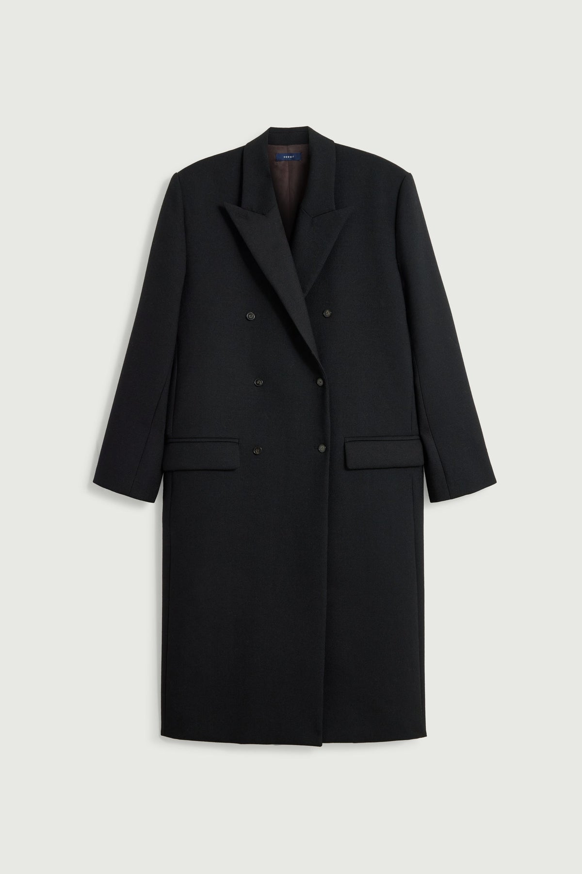 Manteau d'homme oversize croisé
