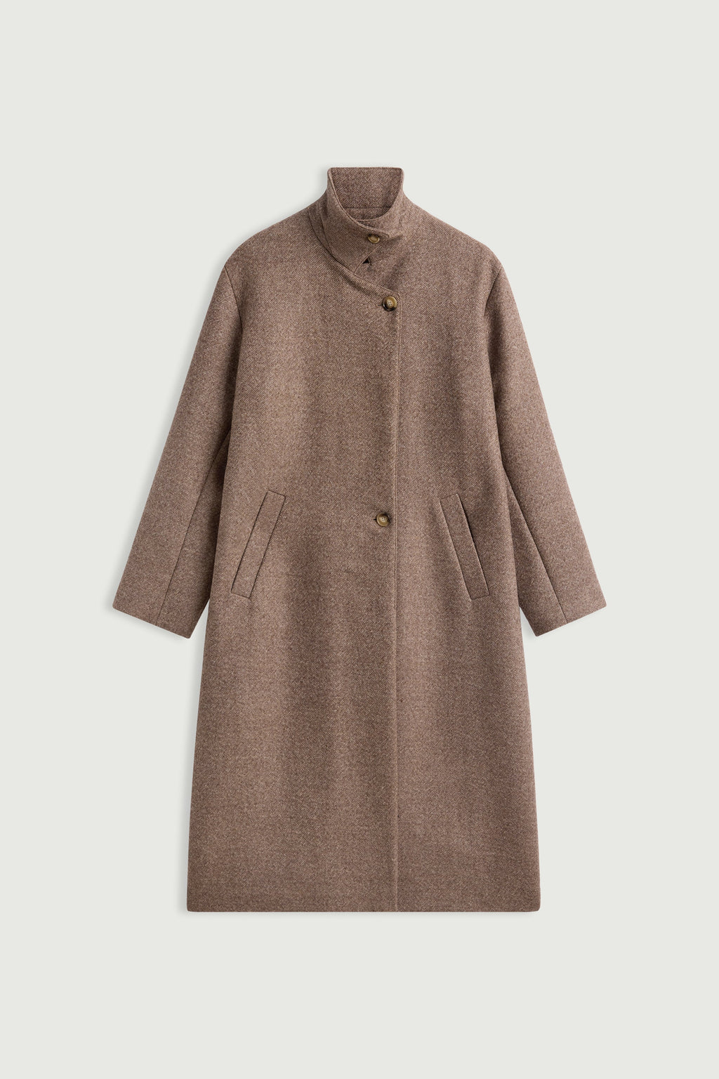 Manteau oversize en drap de laine