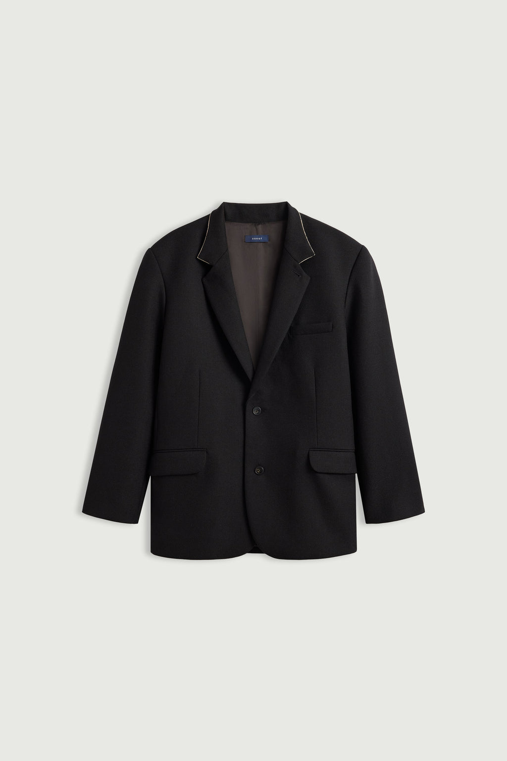 Veste oversize à col retourné beige