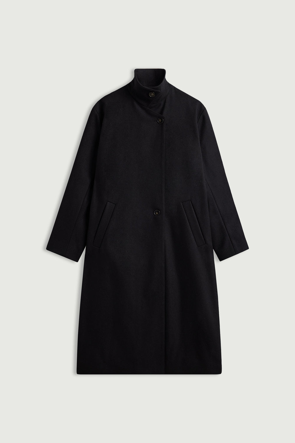 Manteau oversize en drap de laine
