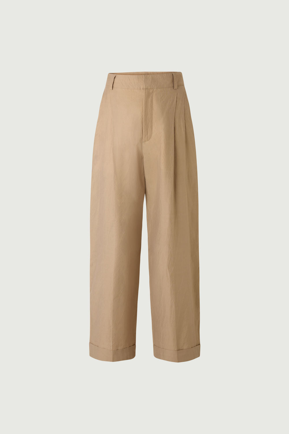 Pantalon à pinces en popeline