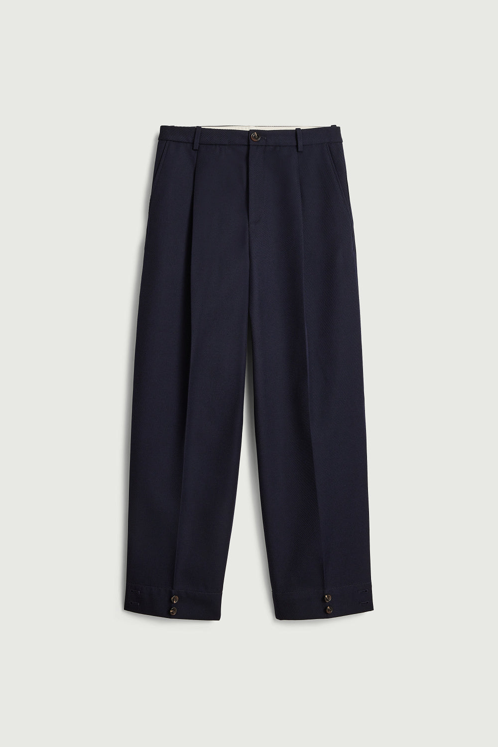 Pantalon en gabardine de laine