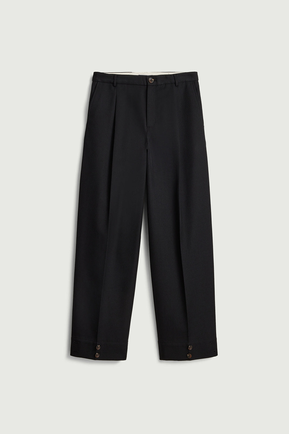 Pantalon en gabardine de laine