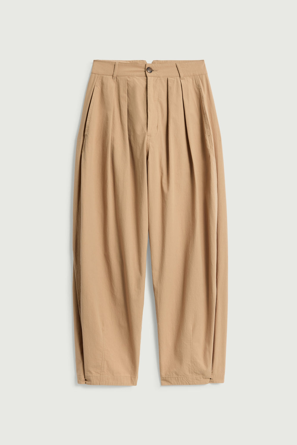 Pantalon à pinces et martingale en coton léger