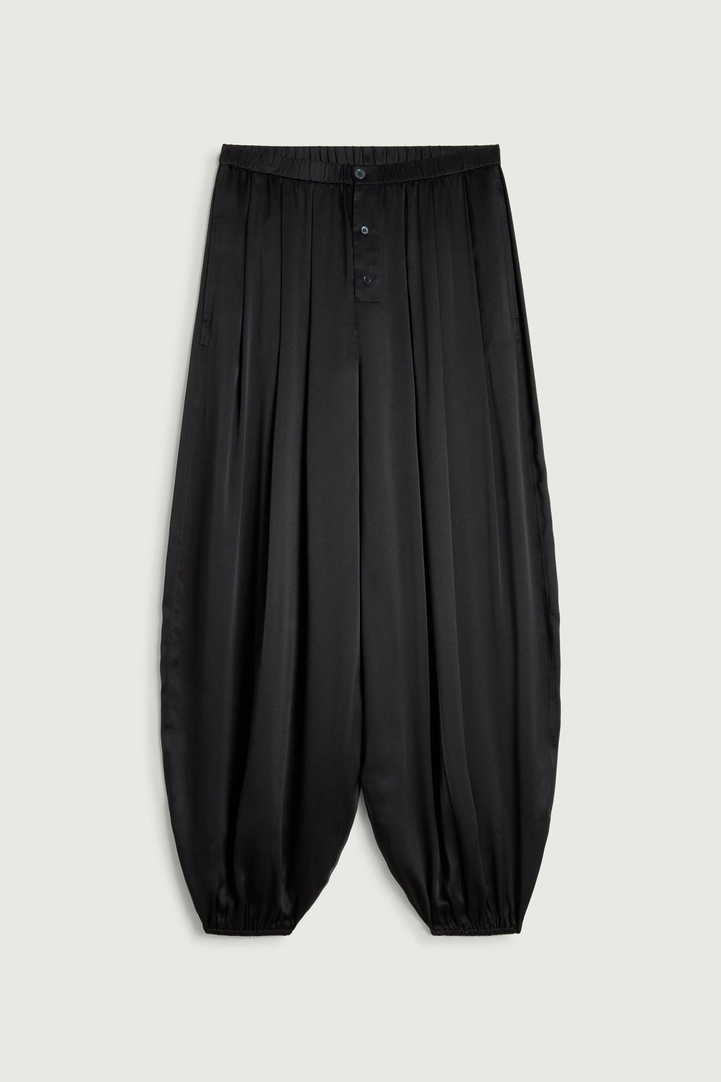 Pantalon ballon en satin de soie