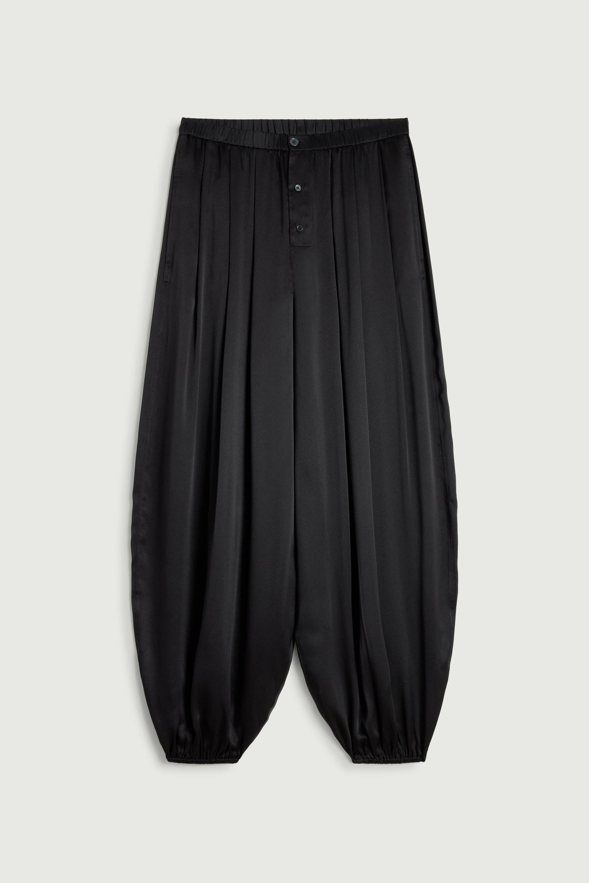 Pantalon ballon en satin de soie