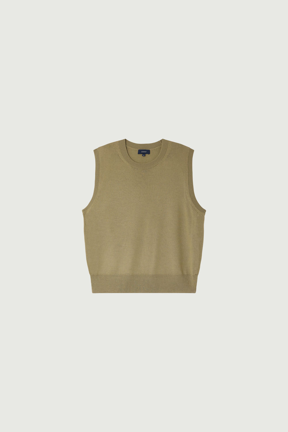 Pull sans manches en laine mérinos