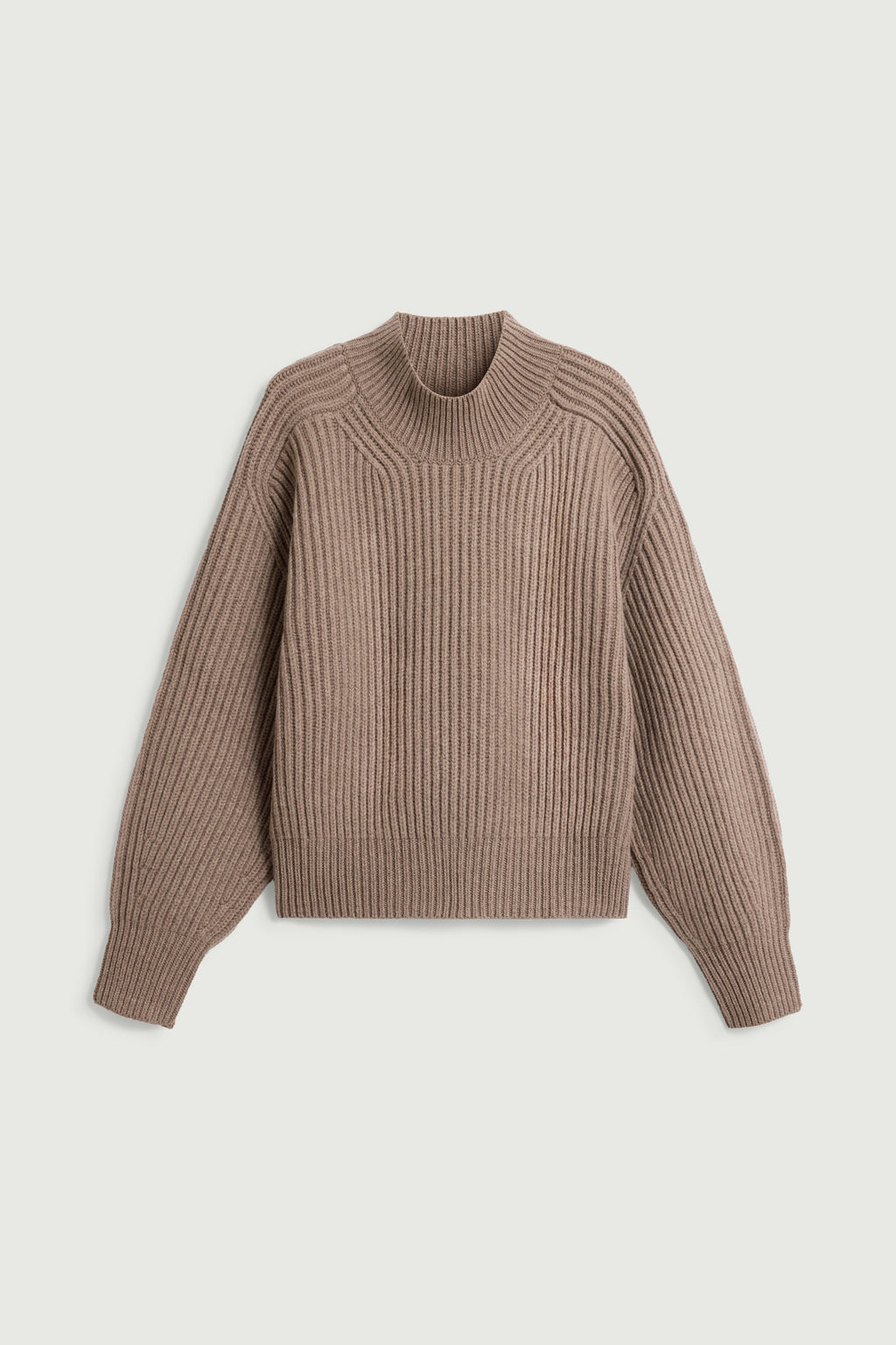 Pull oversize en côtes anglaises
